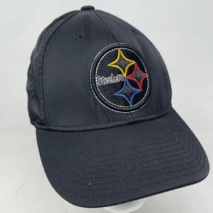 STEELERS NFL Reebok Size L/XL Flexfit Logo Team‎ Apparel Embroidered